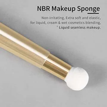 ENZO KEN Small Concealer Brush Under Eye Sponge, Flat Concealer Brush, Small Makeup Brush, Small Flat Makeup Brushes, Concealer Blending Brush Under Eye, Under Eye Concealer Brush. (162D)