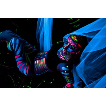 Midnight Glo Neon Blacklight Reactive Face Body Paint