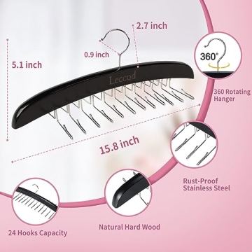 Leccod 360 Rotating Tank Top Hanger Space Saver