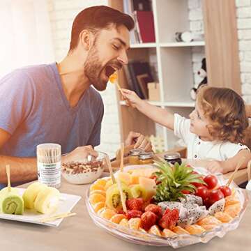 [2 Packs of 110 PCS] 3.5 inch Appetizer Forks, Mini Forks for Appetizers, Cocktail Forks Appetizer F...