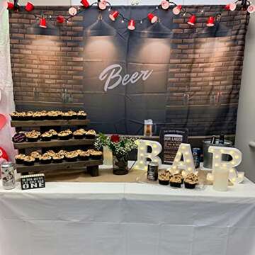 Rdutuok LED Marquee Lights - Light Up BAR Sign for Parties