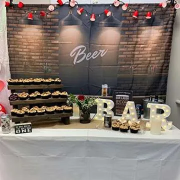 Rdutuok LED Marquee Lights - Light Up BAR Sign for Parties