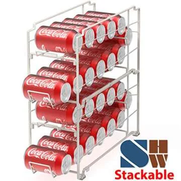 Simple Houseware Stackable Beverage Can Dispenser Rack 2-Pack