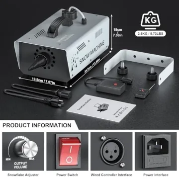 1000W Snow Machine for Christmas Wedding Events