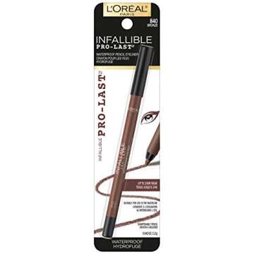 L'Oreal Paris Makeup Infallible Pro-Last Pencil Eyeliner, Waterproof and Smudge-Resistant, Glides on...