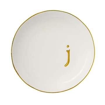 COMMGOAL Ceramic Ring Holder for Jewelry, Jewelry Tray, Ring Dish, Aesthetic Room Decor, Engagement ...