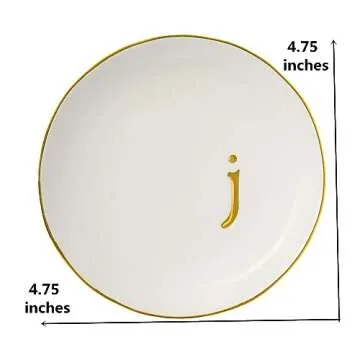 COMMGOAL Ring Holder Ceramic Jewelry Organizing Dish