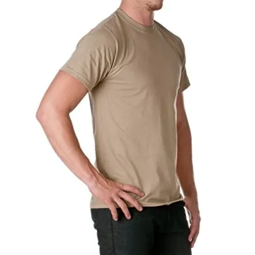 Fruit of the Loom Men's Short Sleeve Crew Tee - Khaki