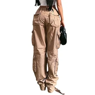 Trendy Y2K Baggy Cargo Pants with Stylish Pockets