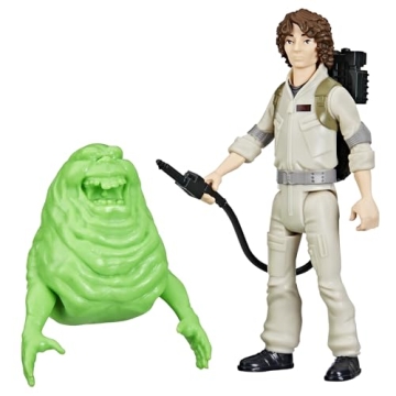 Ghostbusters Trevor Spengler Action Figure with Stretchy Slimer Toy for Kids 4+