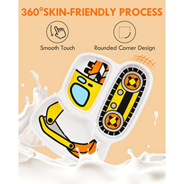 Lehoo Castle Kids Construction Themed Dinnerware Set