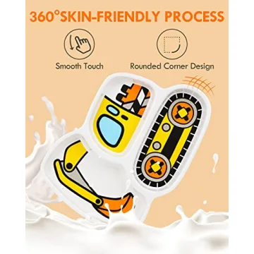 Lehoo Castle Kids Construction Themed Dinnerware Set