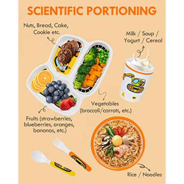 Lehoo Castle Kids Construction Themed Dinnerware Set