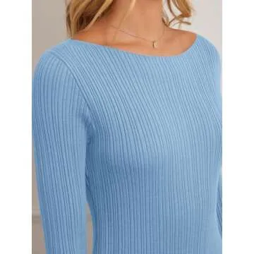 MEROKEETY Ribbed Knit Maxi Dress - Elegant Fall Style