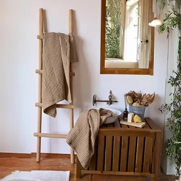 Viva Maison Soft Quick Dry Waffle Hand Towels - Set of 4