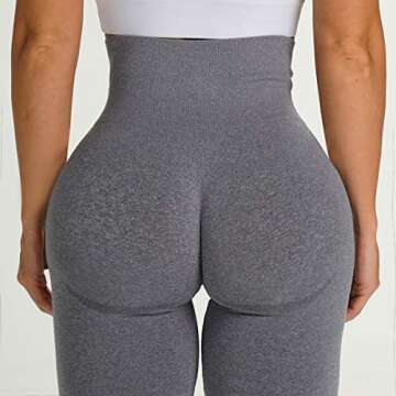 MANIFIQUE Women's Seamless Gradient Stretchy Yoga Pants/Waist Control Ultra Soft Lightweight Leggings