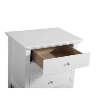 Glory Furniture Hammond 3 Drawer Nightstand in White