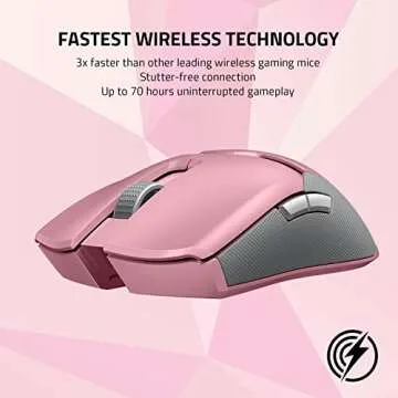 Razer Viper Ultimate Wireless Gaming Mouse in Quartz Pink