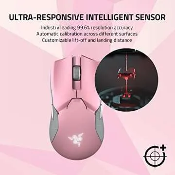 Razer Viper Ultimate Wireless Gaming Mouse in Quartz Pink