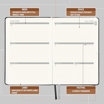 Sophisticated 2025-2026 Planner with Pen Loop and More