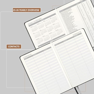 Sophisticated 2025-2026 Planner with Pen Loop and More