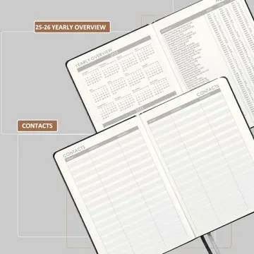 Sophisticated 2025-2026 Planner with Pen Loop and More
