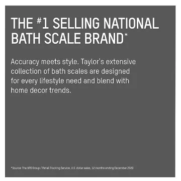 Taylor Digital Bathroom Scale with Chrome Finish for Accuracy