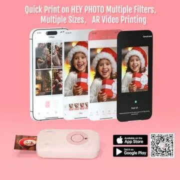 Compact HPRT Mini Photo Printer with Wireless Printing