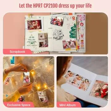 Compact HPRT Mini Photo Printer with Wireless Printing