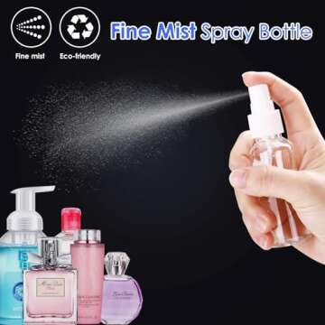 24 Pcs Spray Bottles Set for Travel and Organization