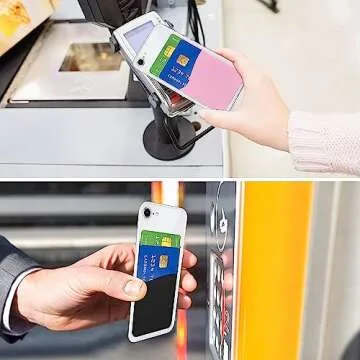 Senose Phone Wallet, Card Holder for Back of Phone Stick on Phone Cases Great Storage Compatible for...