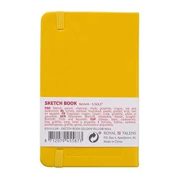 Royal Talens T9314-111M 441769 Talens Art Creation Sketchbook Drawing Notebook 3.5 x 5.5 inches (9 x 14 cm), Golden Yellow