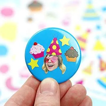 Vinyl Birthday Sticker Pack - 15 Fun Designs for Parties