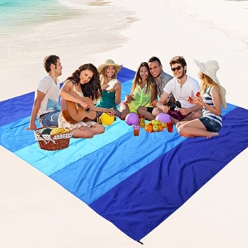 WIWIGO Beach Blanket Waterproof Sandproof 79" x 83"