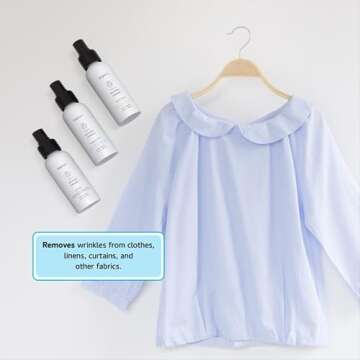 Begley's 3-in-1 Wrinkle Remover, Quick Fix Wrinkle Release, Static Cling Remover, Odor Eliminator and Fabric Refresher Spray - USDA Certified Biobased - Lavender, 16 oz