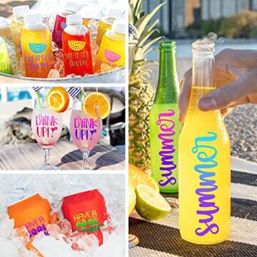 TECKWRAP Cold Color Changing Vinyl Adhesive Vinyl Bundle 12" x 36"/Rolls for DIY Craft, Arts (Pink to Purple, Neon Yellow to Green, Pink to Red, Green to Dark Green,Blue to Purple,Yellow to Green)