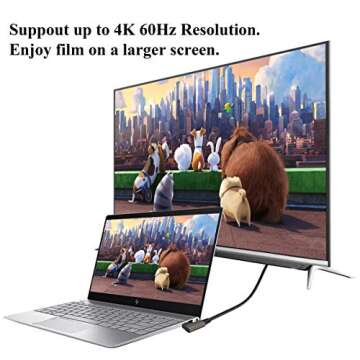 AAOTOKK 90 Degree USB 3.1 Type-C Cable for Fast Charging