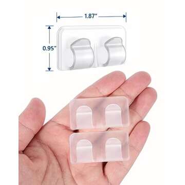 ARCTIC EAGLE Hooks for Outdoor Lights: String Light Clips Heavy Duty Adhesive Hooks for Hanging Lights 36 Pcs