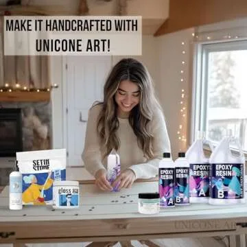 Unicone Art Epoxy Resin Kit - Non-Toxic, Odor-Free, UV Resistant