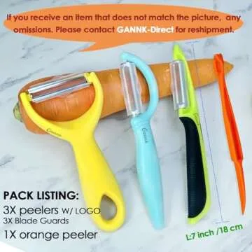 GANNK Vegetable Peeler Set for Effortless Peeling