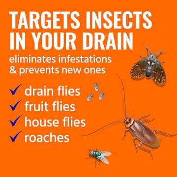 TERRO Drain Insect Killer Foam Treatment for Flies