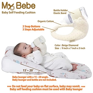 My Bebe Baby Self Feeding Cushion Organic Cotton Adjustable