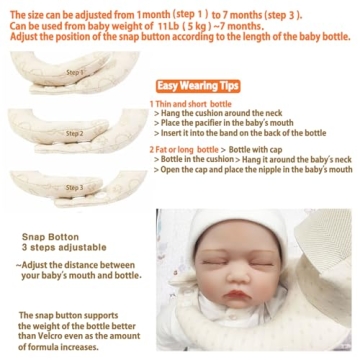 My Bebe Baby Self Feeding Cushion Organic Cotton Adjustable