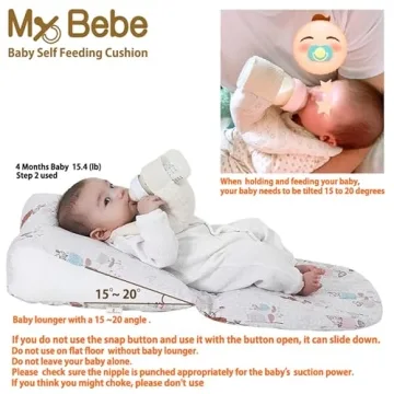 My Bebe Baby Self Feeding Cushion Organic Cotton Adjustable