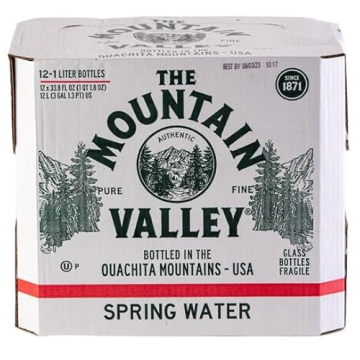 Premium Mountain Valley Spring Water in Eco-Friendly Glass Bottles