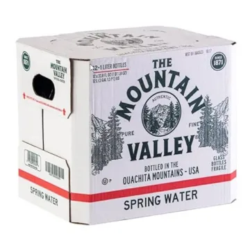 Enjoy Pure Mountain Valley Spring Water in Glass Bottles