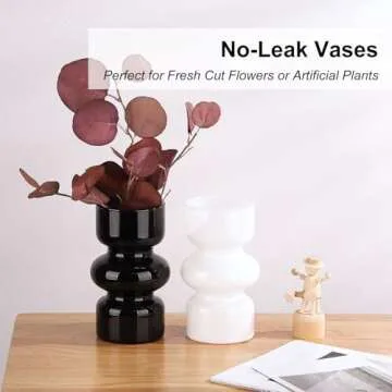 VanEnjoy Pink Modern Glass Hydroponic Vase - 3-Layer Design