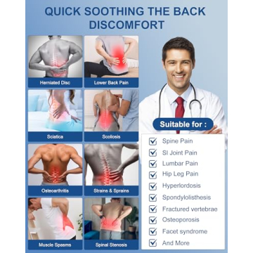 Back Brace for Lower Back Pain Relief - Ergonomic Support Brace