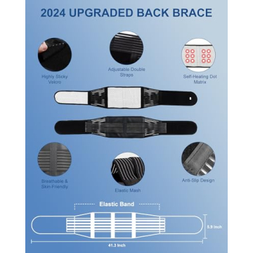 Back Brace for Lower Back Pain Relief - Ergonomic Support Brace