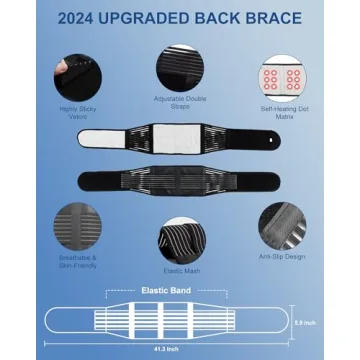 Back Brace for Lower Back Pain Relief - Ergonomic Support Brace